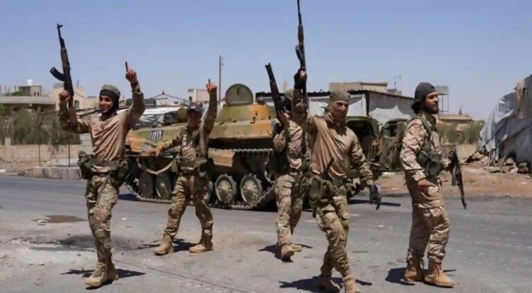 Displaced families after Druze-Bedouin clashes in Sweida
